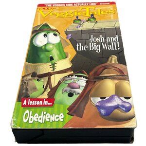 Veggie tales VHS tape josh and the big wall 30 min not rated READ